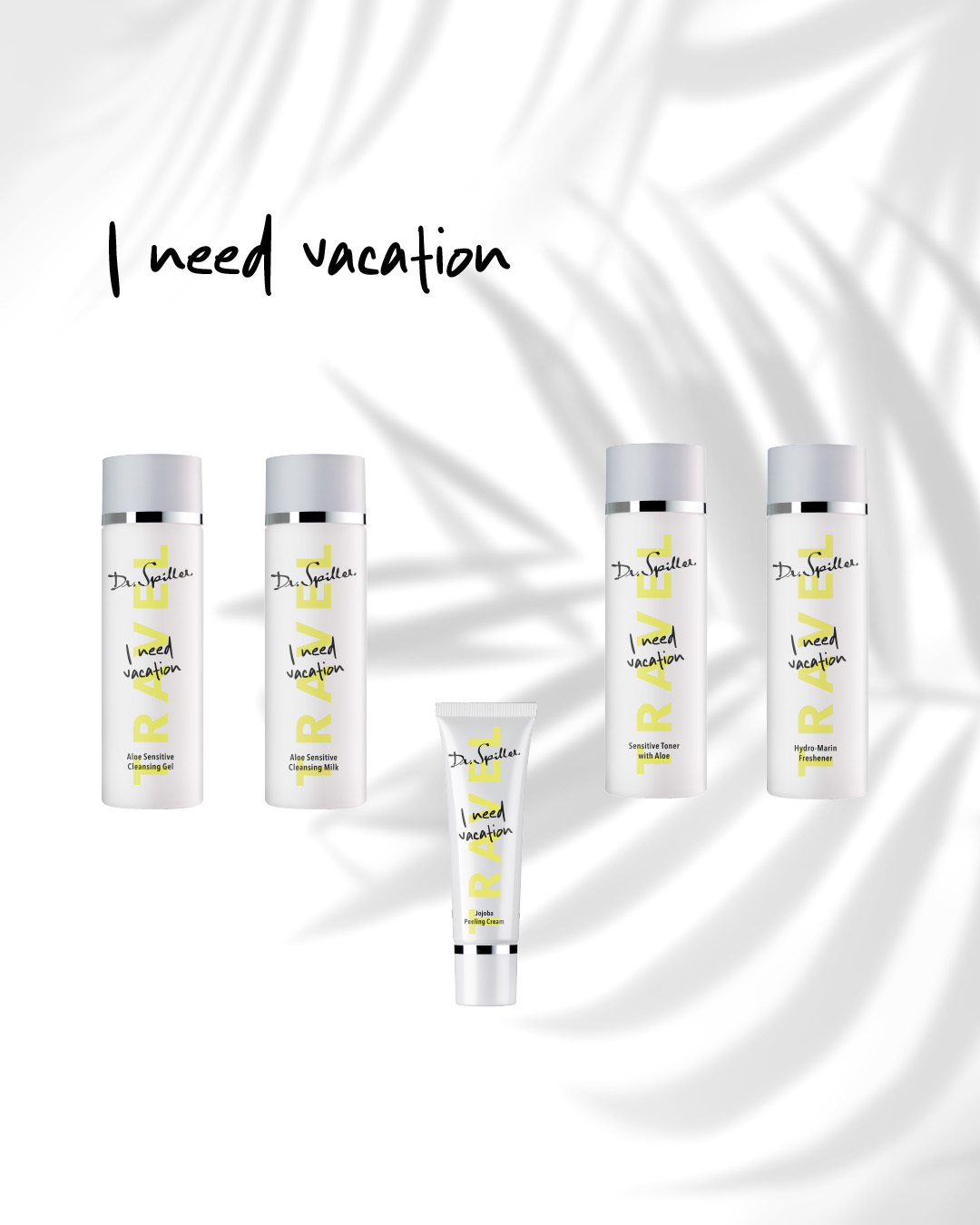 2x Reinigung und Tonic in 100 ml Flaschen und Peeling in 30 ml Tube Reisegrößen