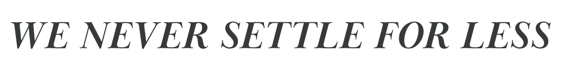 Philospohie never settle