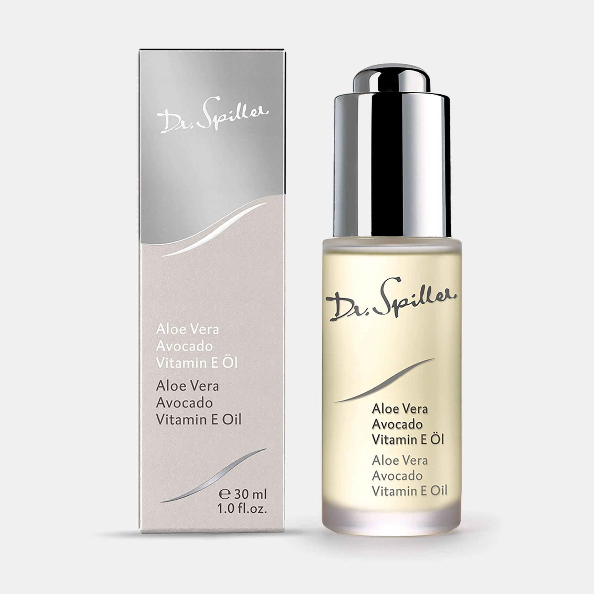 Aloe Vera Avocado Vitamin E Öl Aloe Vera Avocado Vitamin E Öl – 30ml Gesichtspflege beruhigt trockene Haut – Dr. Spiller