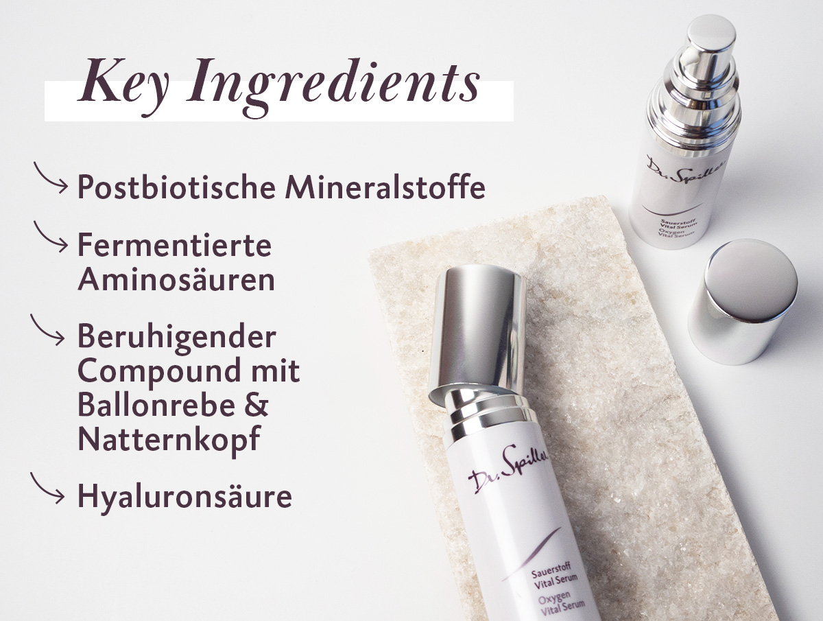 Sauerstoff Vital Cremepackung – Aktivstoffe