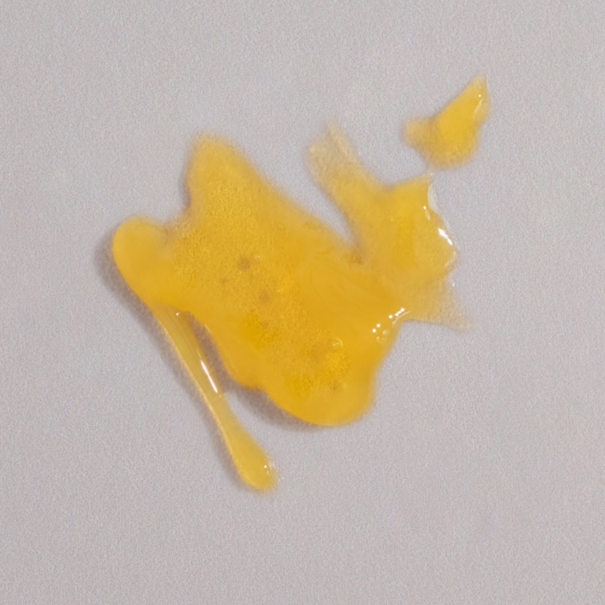 Close-up texture - yellow-gel eye cream