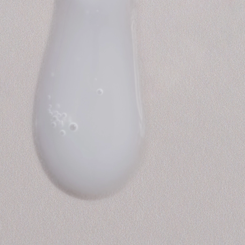 Close-up texture - semi-transparent, milky serum