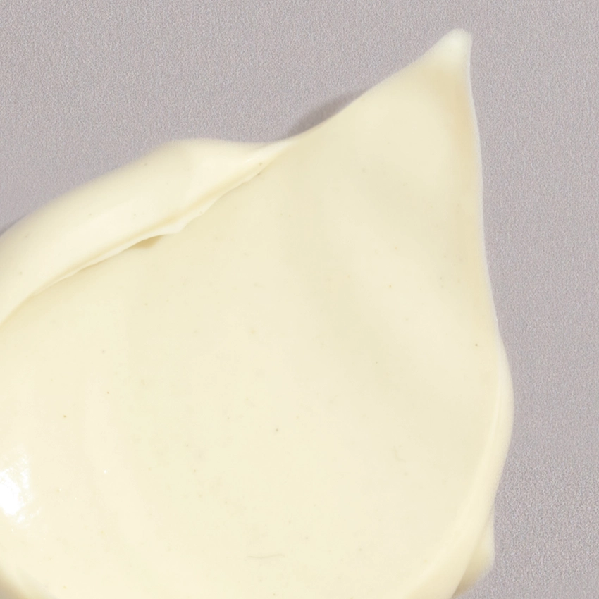 Nahaufnahme Textur - gelbliche Creme