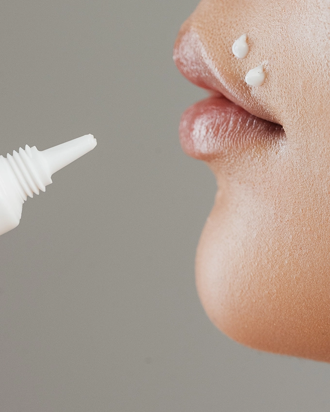 Anwendung einer Lippenpflege