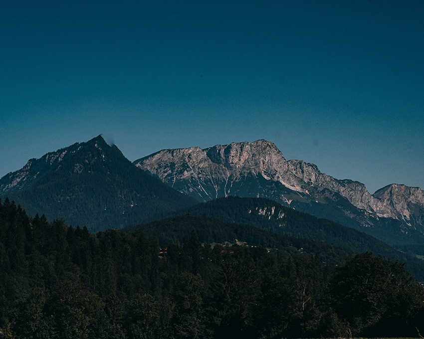 Panorama of a mountain range