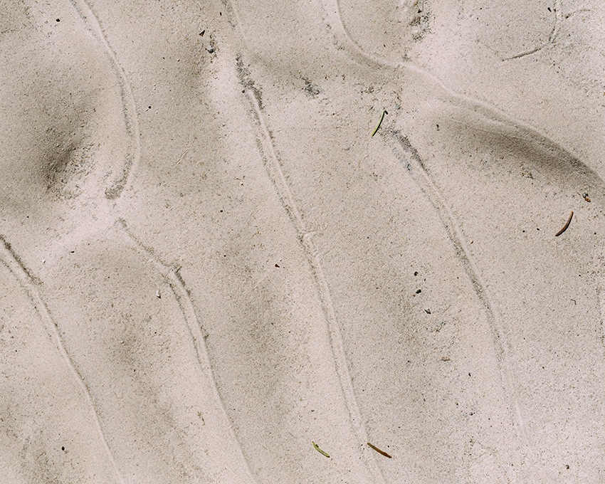 Strukturierter Sand mit natürlichen Linien